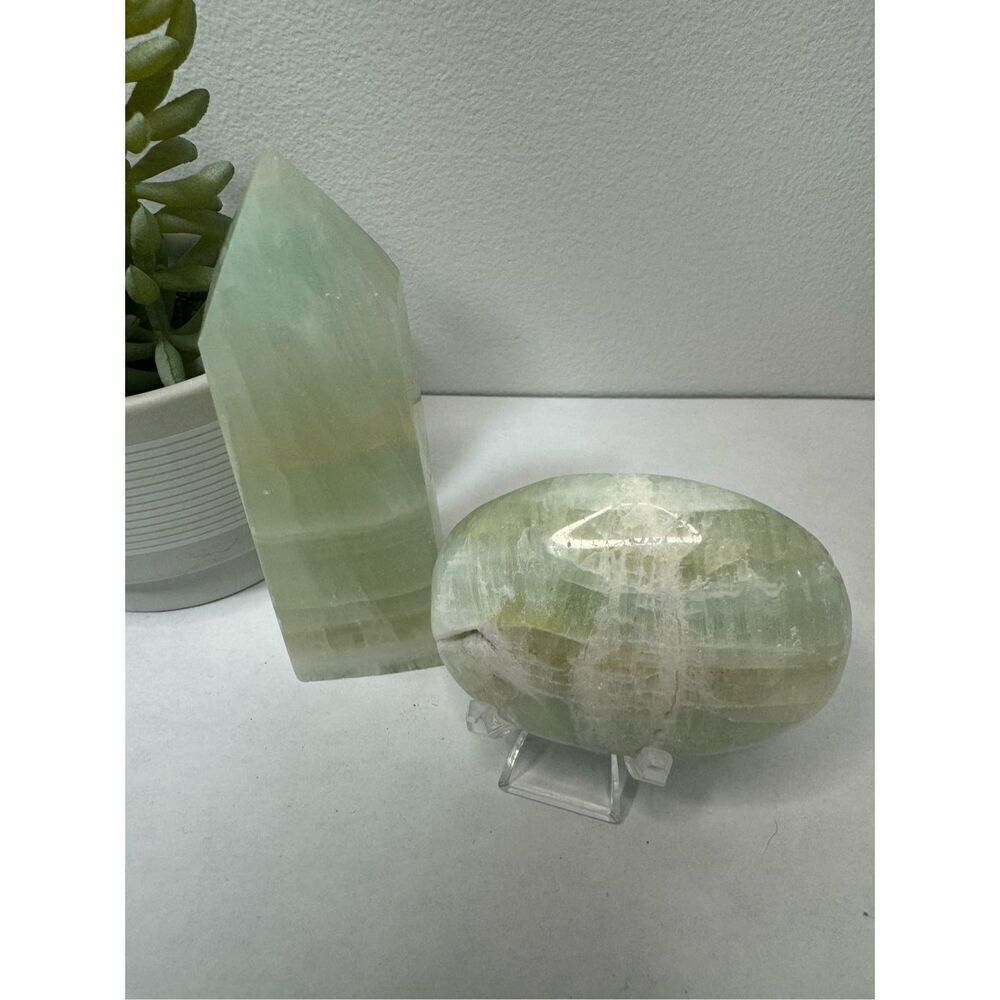Pistachio Calcite Bundle